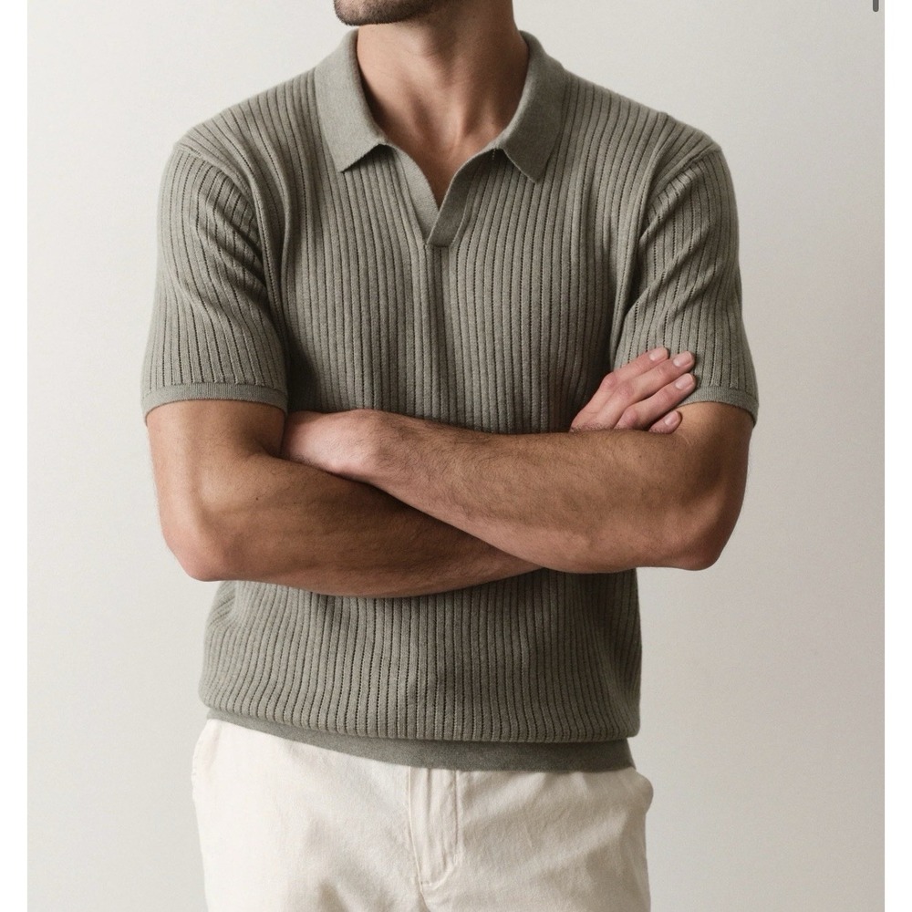 Marine Layer Men's Medium Liam Sweater Polo NWT XL Vetiver